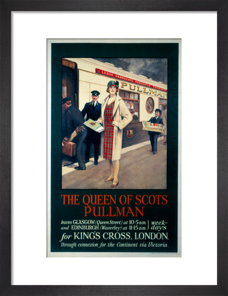 'The Queen of Scots Pullman', Pullman Company poster, c 1926 Science