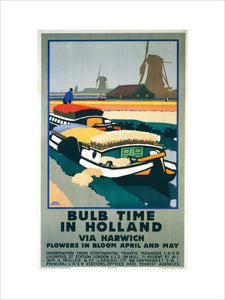 'Bulb Time in Holland’, LNER poster, 1929.