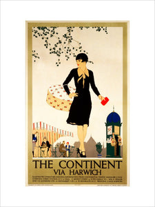 ‘The Continent via Harwich’, LNER poster, 1933.