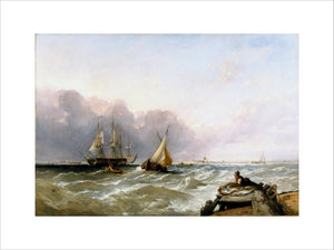 'Shipping off the Dutch Coast', c 1830.