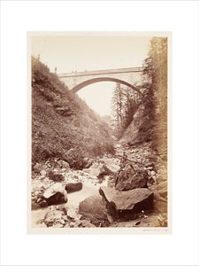 Alpine bridge, about 1865