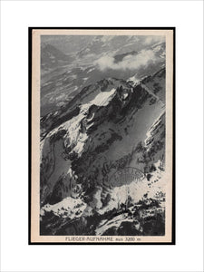 Postcard for the Flieger-Aufnahme at 3200m, 1927.
