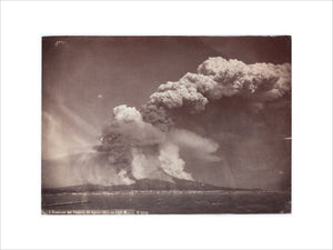 Eruption of Vesuvius, Italy, 4.30 pm, 26 April, 1872.