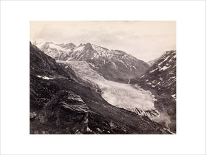 Rhone Glacier, Switzerland, c 1850-1900.