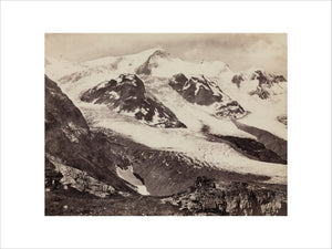 Stein Glacier, Susten Pass, Switzerland, c 1850-1900.