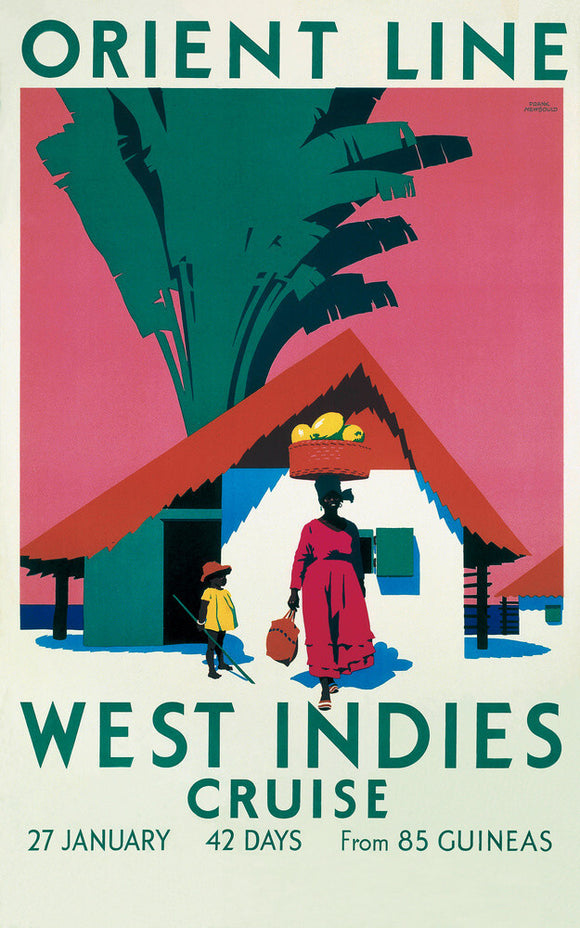 'West Indies Cruise', Orient Line poster, c 1930.