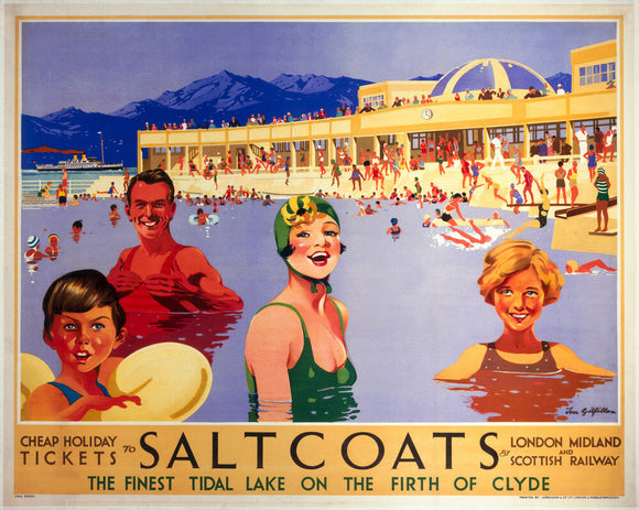 'Saltcoats', LMS poster, 1935.