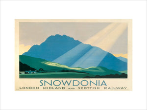 'Snowdonia', LMS poster, c 1933.