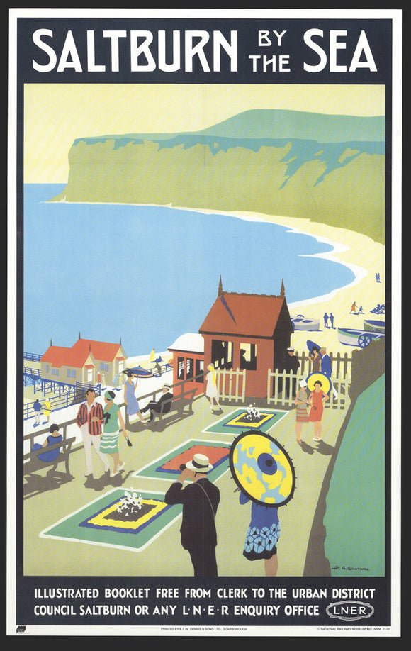 'Saltburn-by-the-Sea', LNER poster, 1923-1929.