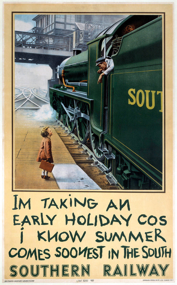 'I'm Taking an Early Holiday', SR poster, 1936.