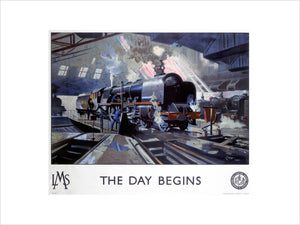 'The Day Begins', LMS poster, 1946.