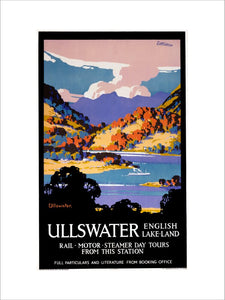 'Ullswater - English Lake-Land', LNER poster, 1923-1947.