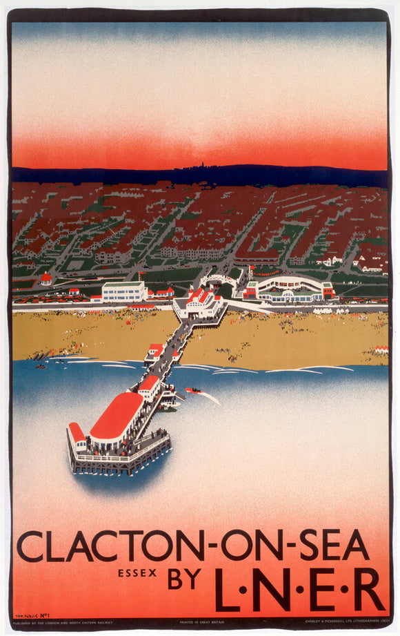 'Clacton-on-Sea', LNER poster, 1923-1947.