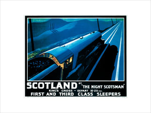 'Scotland by the Night Scotsman', LNER poster, 1932.