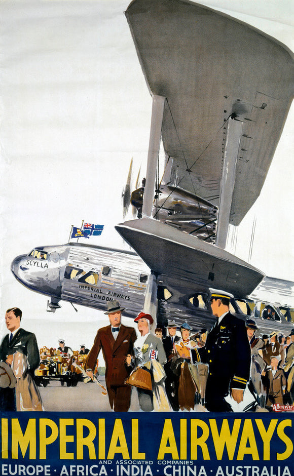 Imperial Airways poster, 1936.