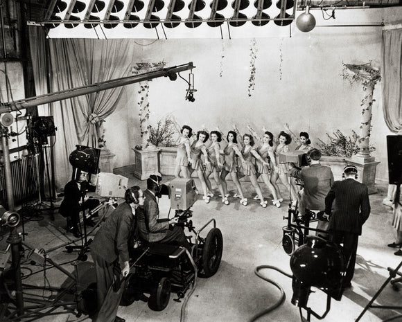 Television rehearsals at Alexandra Palace, 1946.