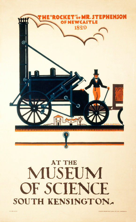 'The 'Rocket' of Mr Stephenson at the Museum of Science', 1922.