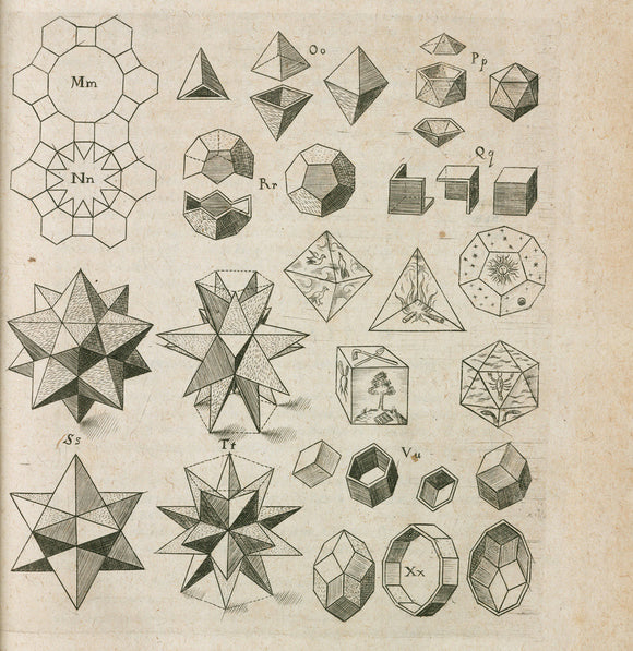 Kepler's polyhedra, 1619.