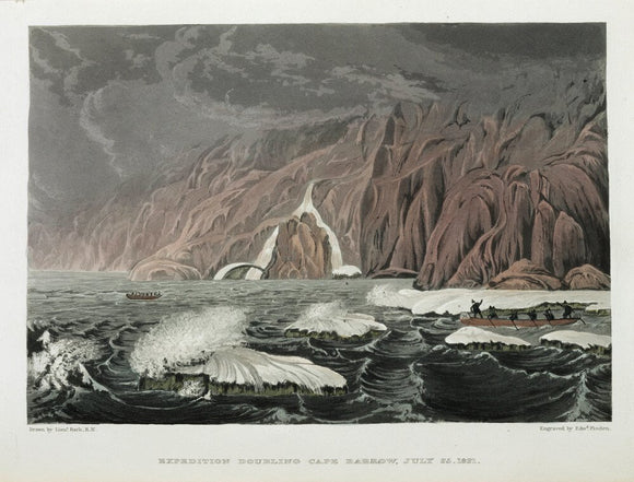 'Expedition Doubling Cape Barrow', Canada, 25 July 1821.