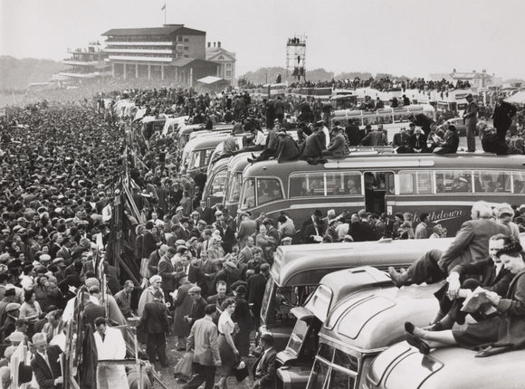 Derby day at Epsom, Surrey, 25 May 1955.