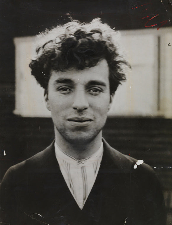 Portrait of Charlie Chaplin as a young man in Hollywood