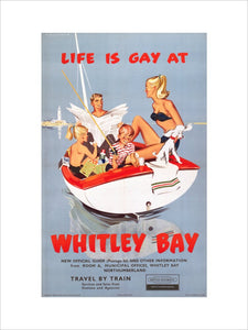 ‘Life is Gay at Whitley Bay’, BR poster, 1960.