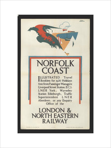 Norfolk Coast - Illustrated Travel Booklets for 1926 Holidays, by Frank Newbould