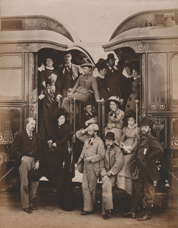 Wealthy rail passengers, August 1876.