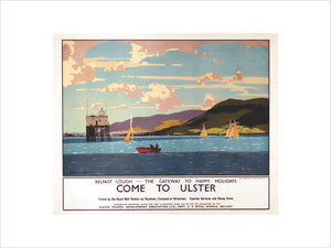 'Come to Ulster', LMS poster, c 1930s.