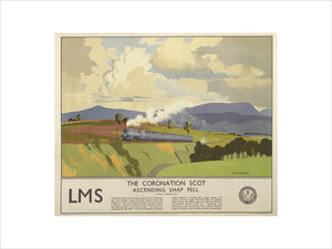 'The Coronation Scot Ascending Shap Fell', LMS poster, 1937.