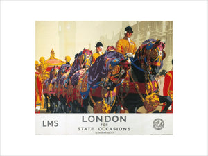 London for State Occasions', LMS poster, 1930s.