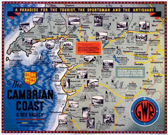 'The Cambrian Coast', GWR poster, c 1920s.
