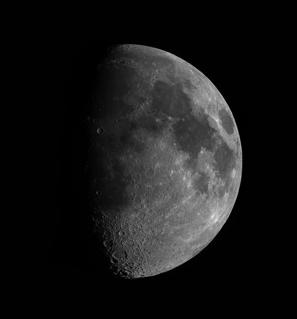 High Resolution Moon - Waxing Gibbous Phase