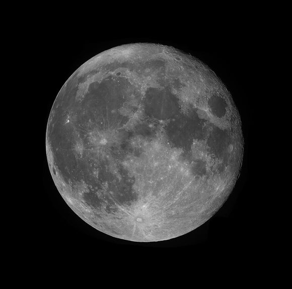 High Resolution Moon - Waning Gibbous Phase