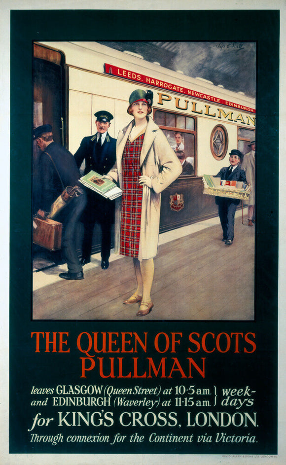 'The Queen of Scots Pullman', Pullman Company poster, c 1926