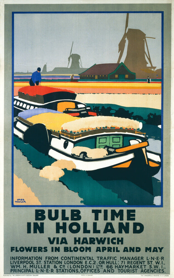 'Bulb Time in Holland’, LNER poster, 1929.
