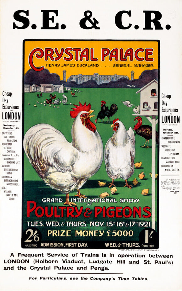 SECR poster, 1921.