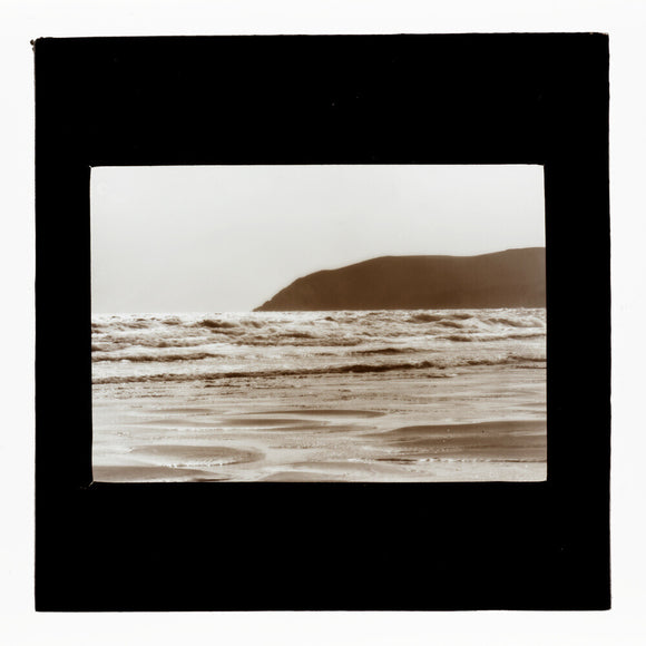 A magic lantern slide showing Woolacombe by Birt Acres, c. 1893.