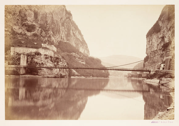 'Pont Pres le Fort L'Ecluse', about 1865