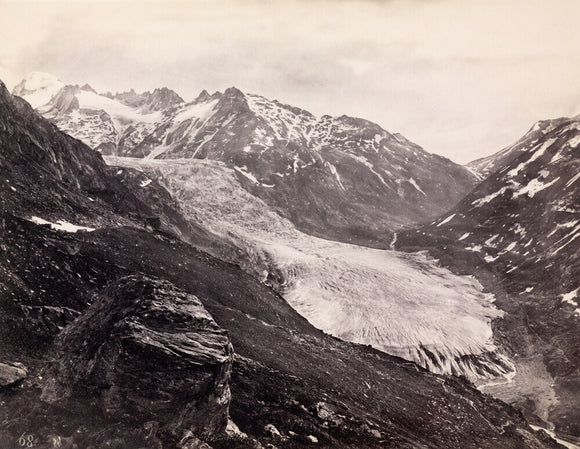 Rhone Glacier, Switzerland, c 1850-1900.