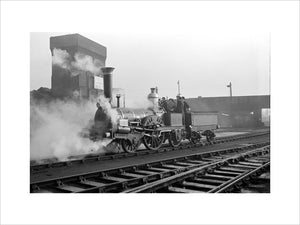 Buddicom 2-2-2 locomotive no. 3 of the former Western Railway of France, 12 January 1951.