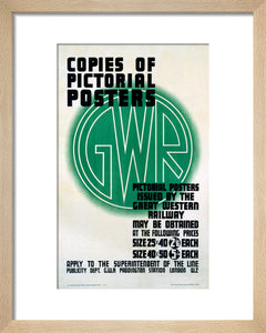 ‘Copies of Pictorial Posters’, GWR poster, 1923-1947