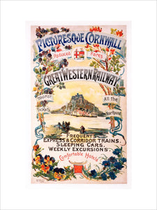 'Picturesque Cornwall', GWR poster, 1897.