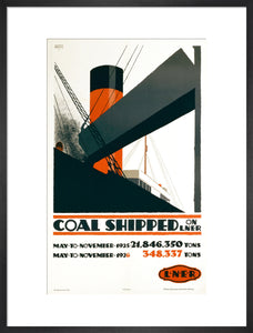 Poster, Coal Shipped on LNER