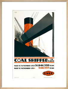 Poster, Coal Shipped on LNER