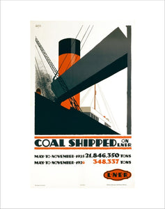 Poster, Coal Shipped on LNER