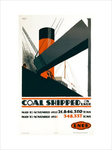 Poster, Coal Shipped on LNER