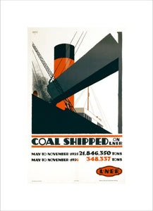 Poster, Coal Shipped on LNER