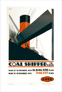 Poster, Coal Shipped on LNER