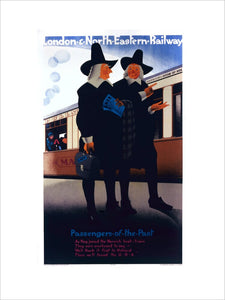 'Passengers of the Past - the Pilgrim Fathers', LNER poster, 1929.